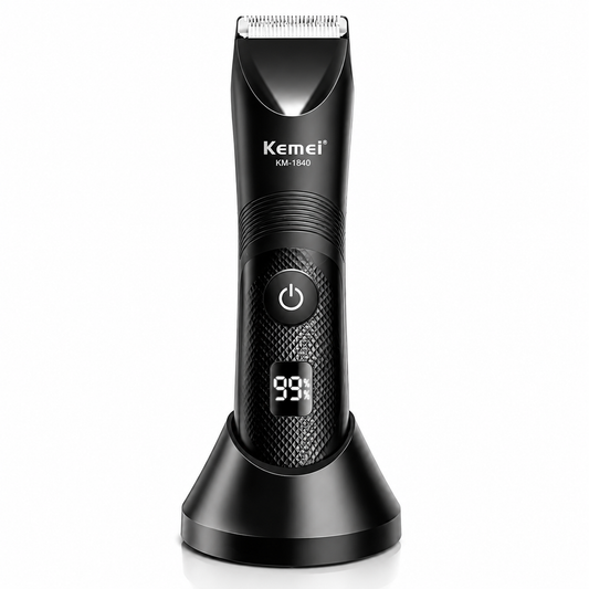 Kemei KM-1840 IPX7 Waterproof Body & Bikini Trimmer | LED Display | ماكينة إزالة الشعر