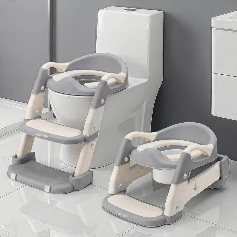 2-in-1 Toddler Potty Training Seat for babies with Step Stool Ladder